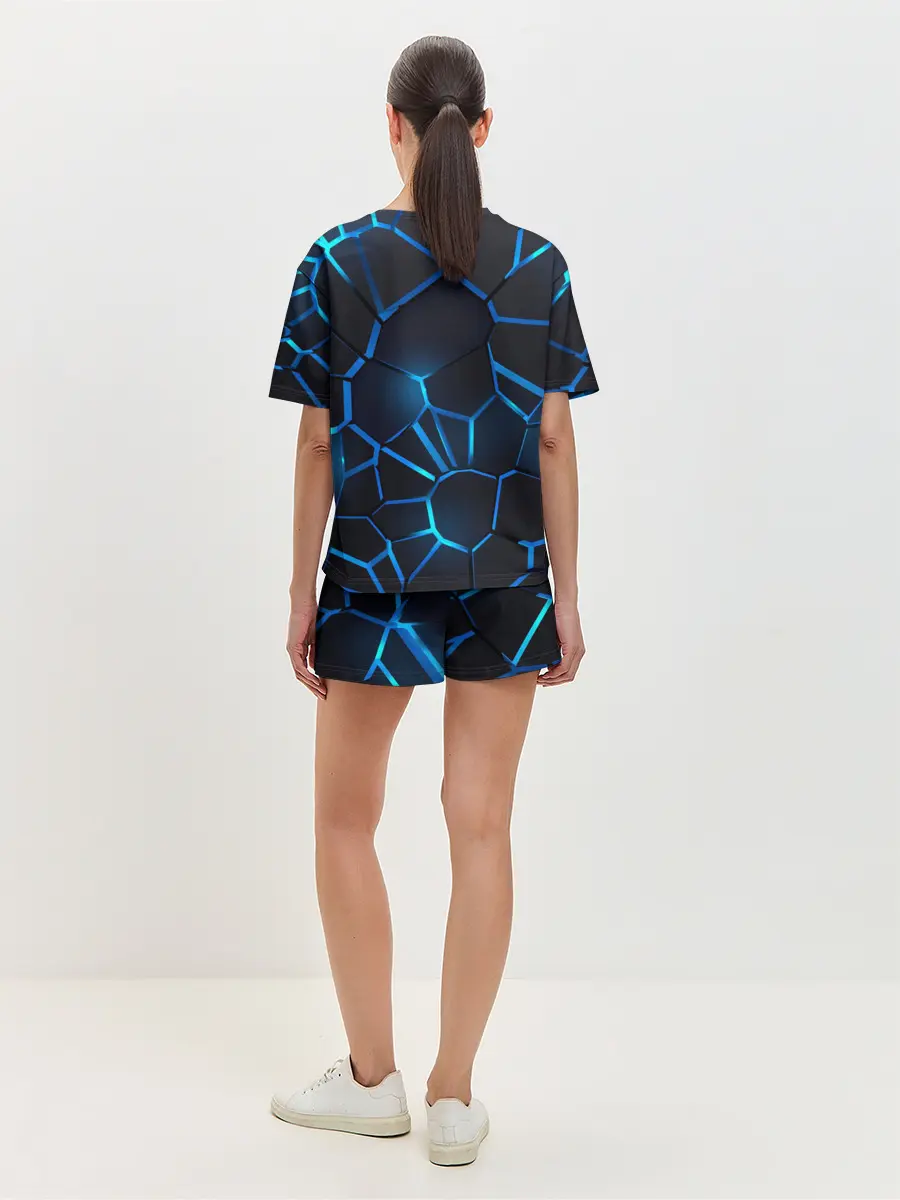 Женская пижама с шортами / Ford | 3D плиты с подсветкой