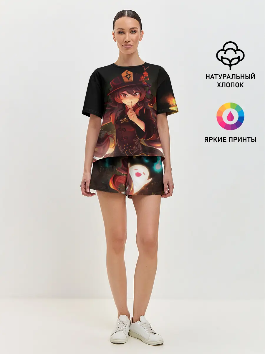 Женская пижама с шортами / Hu Tao GENSHIN IMPACT