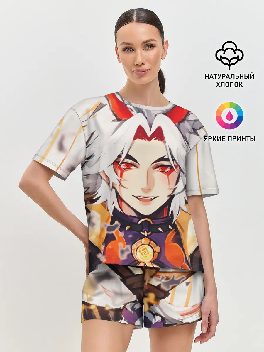Женская пижама с шортами / Arataki Itto Genshin Impact