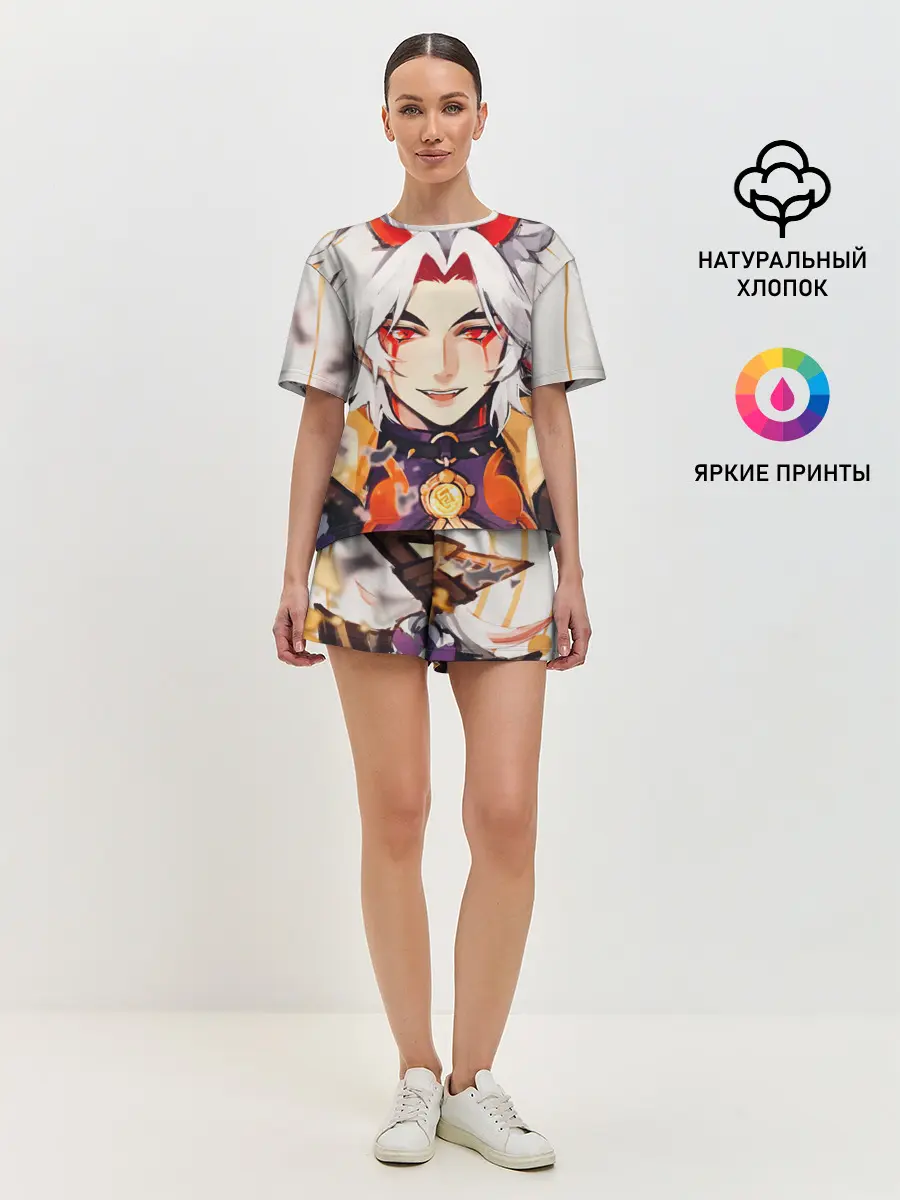 Женская пижама с шортами / Arataki Itto Genshin Impact