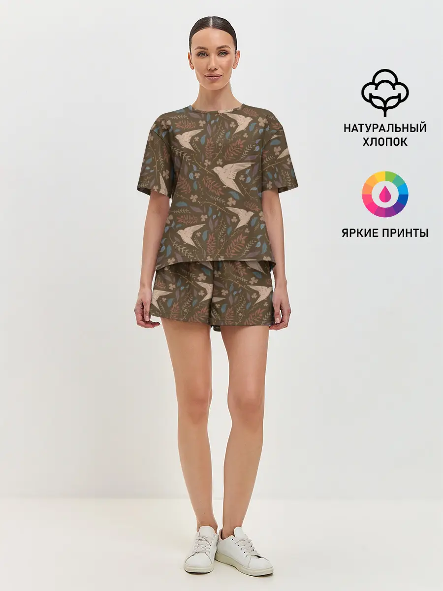 Женская пижама с шортами / Литой стриж