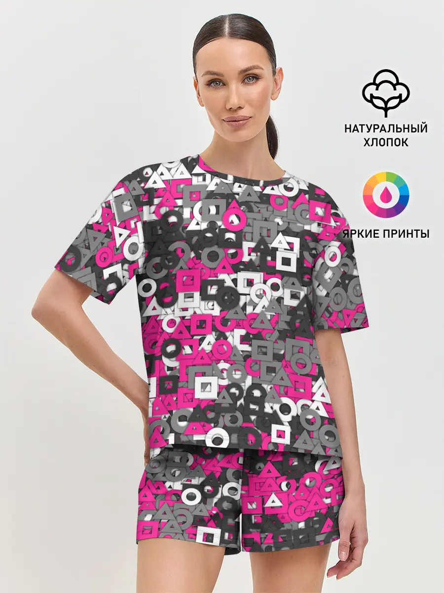 Женская пижама с шортами / Squid Game Camo