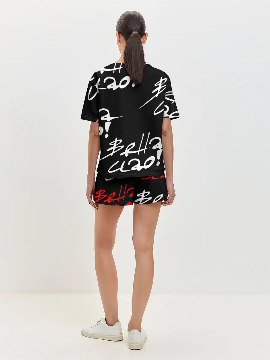 Женская пижама с шортами / Бумажный дом, Белла чао