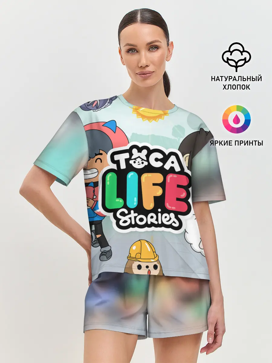 Женская пижама с шортами / TOCA BOCA STORIES, ТВОЯ ИСТОРИЯ