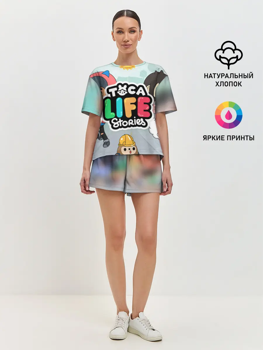 Женская пижама с шортами / TOCA BOCA STORIES, ТВОЯ ИСТОРИЯ