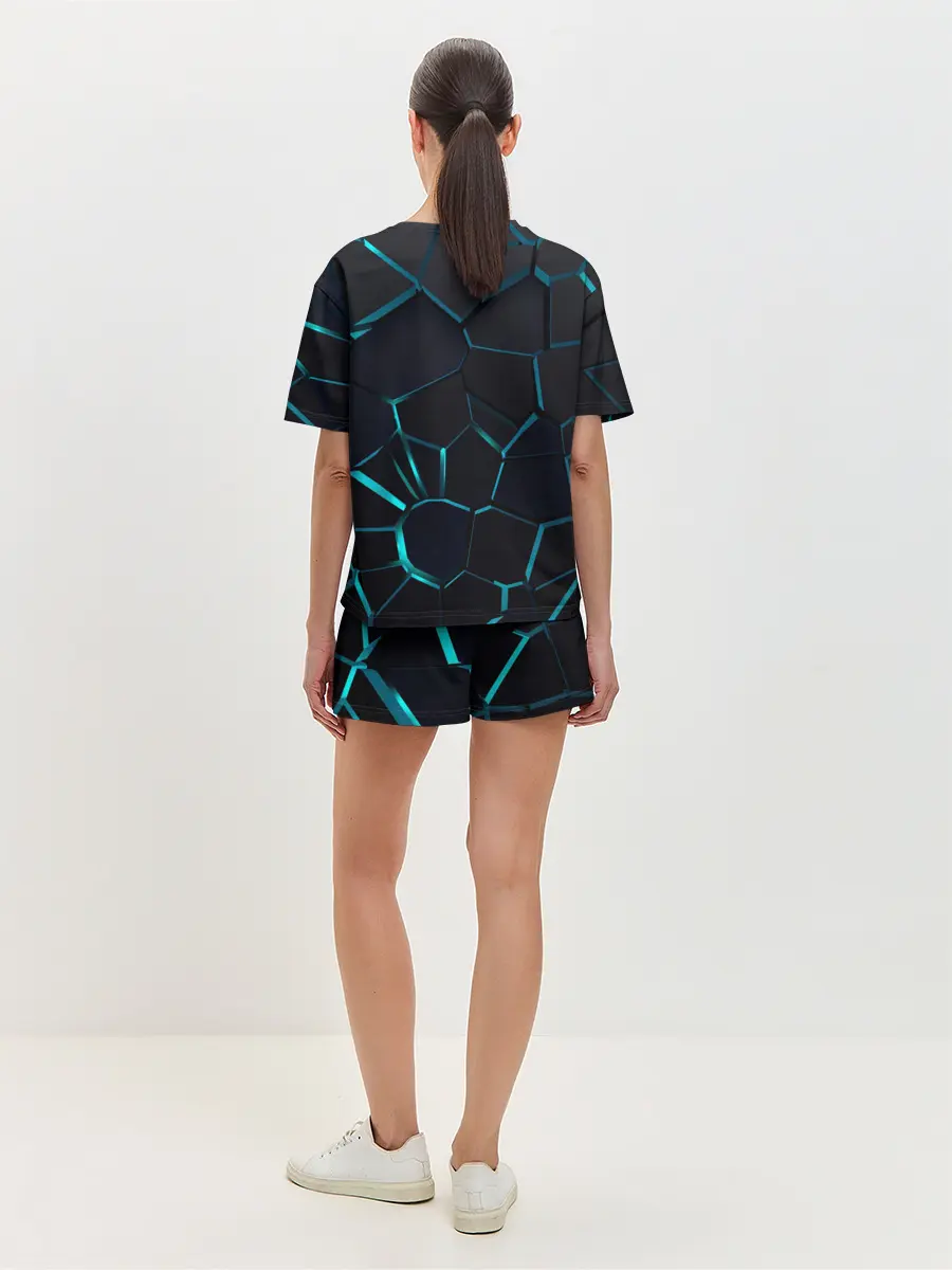 Женская пижама с шортами / BMW | 3D плиты с подсветкой