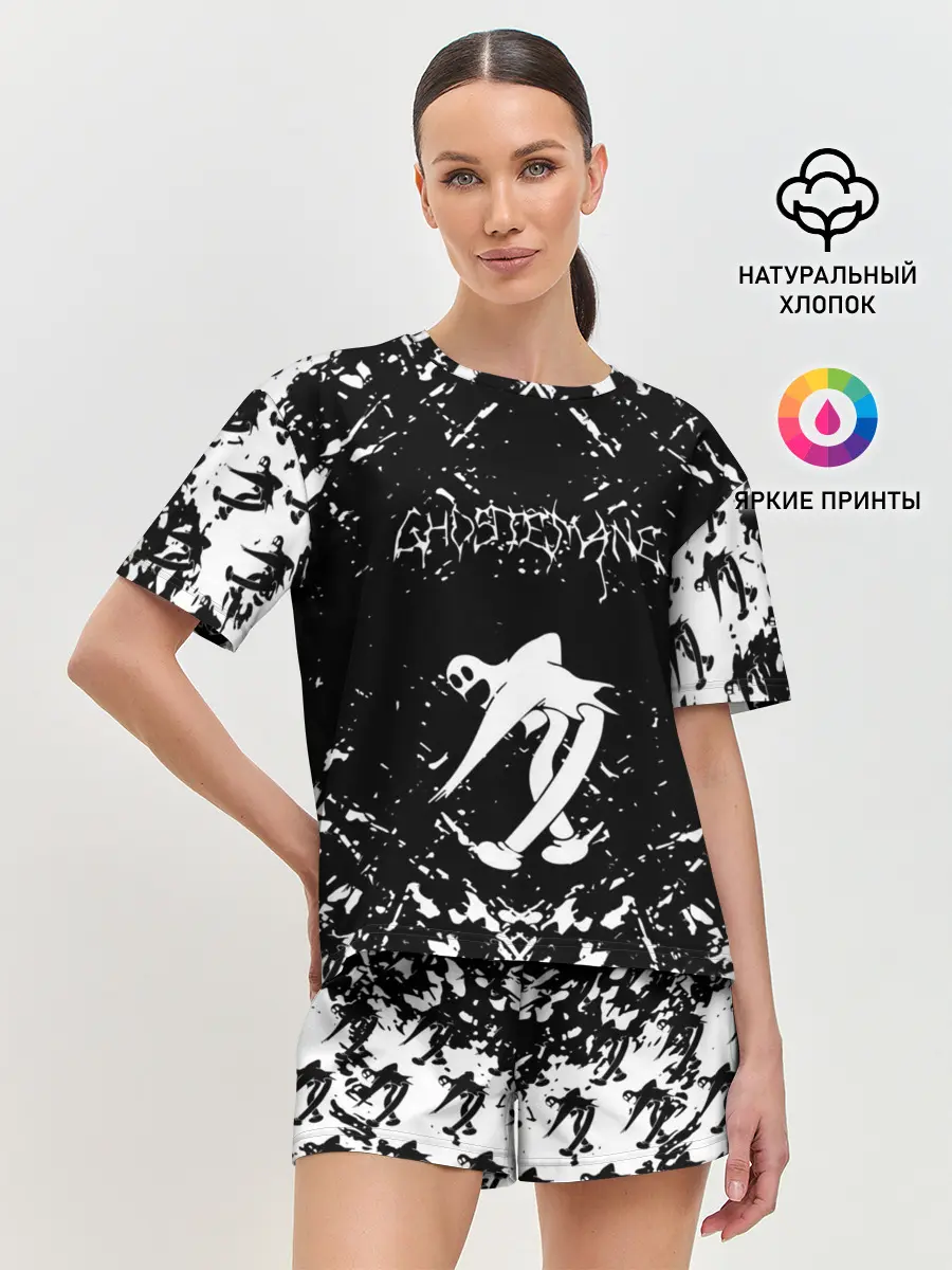 Женская пижама с шортами / GHOSTEMANE BLACK FOREST.