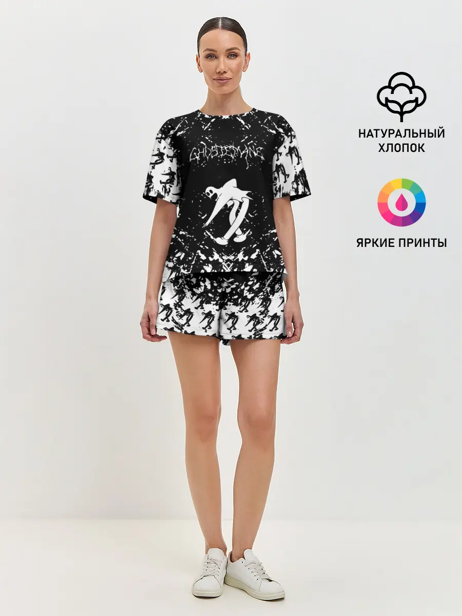 Женская пижама с шортами / GHOSTEMANE BLACK FOREST.