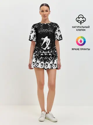 Женская пижама с шортами / GHOSTEMANE BLACK FOREST.