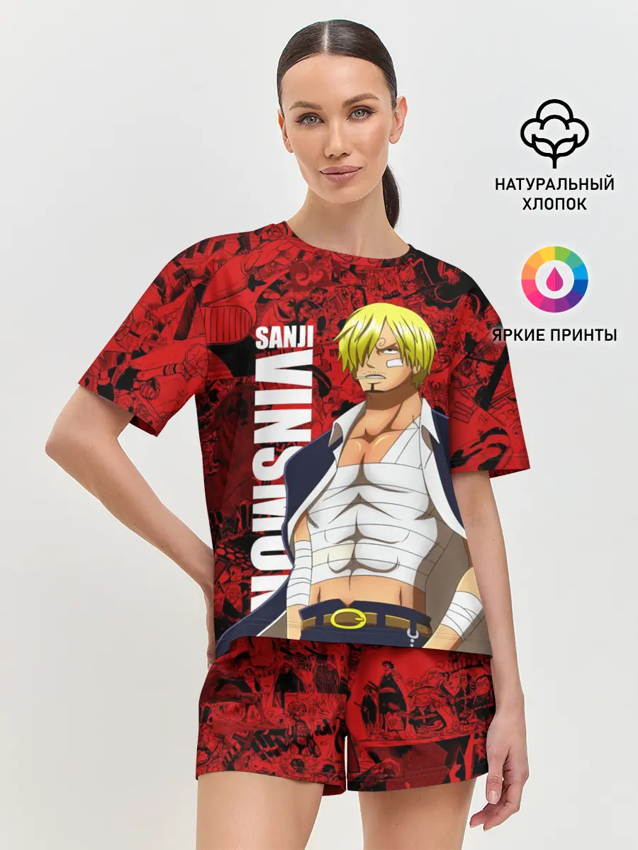 Женская пижама с шортами / Санджи Винсмок, One Piece