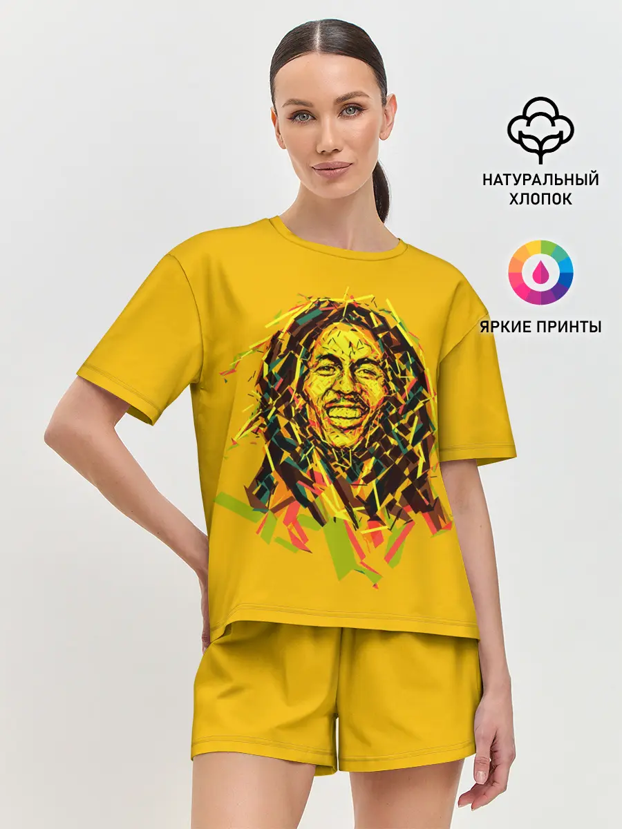 Женская пижама с шортами / Радостный Боб