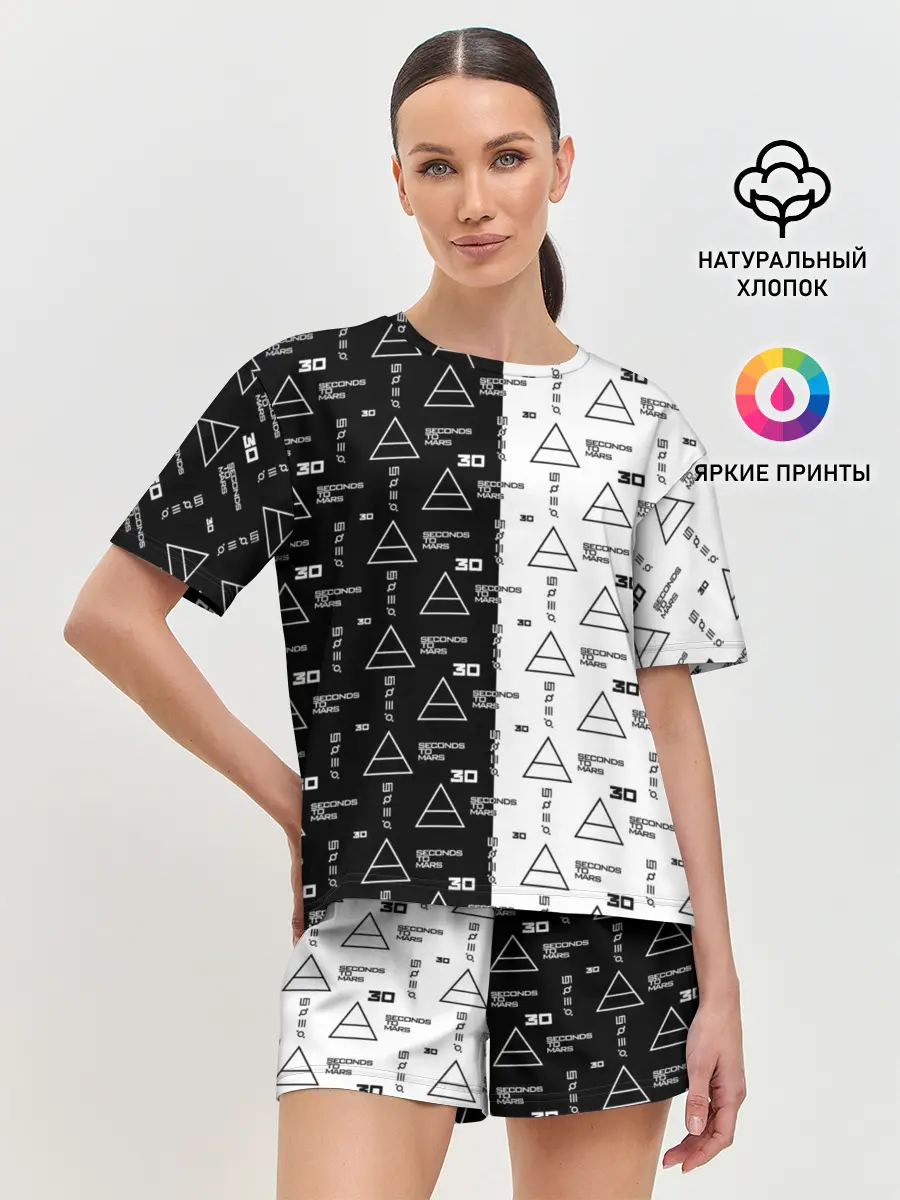 Женская пижама с шортами / 30 Seconds to Mars