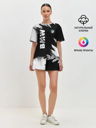 Женская пижама с шортами / BMW GRUNGE | БМВ ГРАНЖ