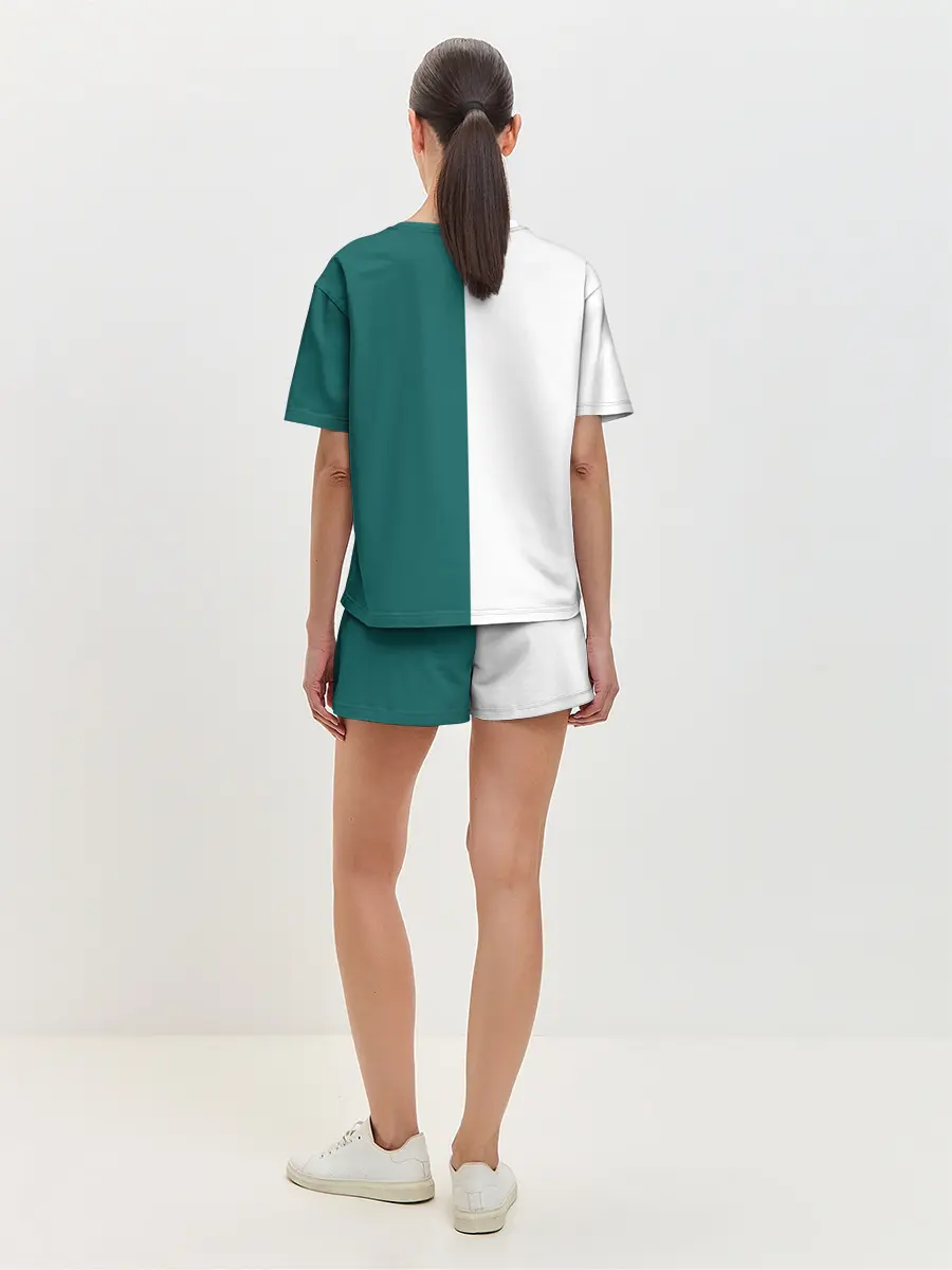 Женская пижама с шортами / ИГРА В КАЛЬМАРА | РУС ЛОГО