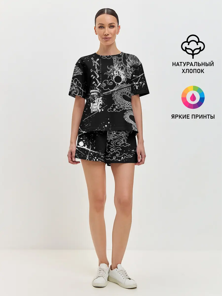 Женская пижама с шортами / ТОКИЙСКИЕ МСТИТЕЛИ / TOKYO REVENGERS ДРАКОН