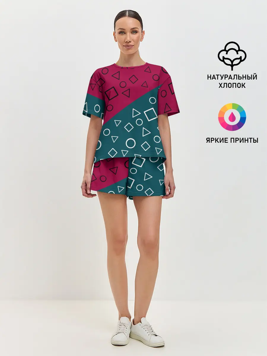 Женская пижама с шортами / Игра в кальмара