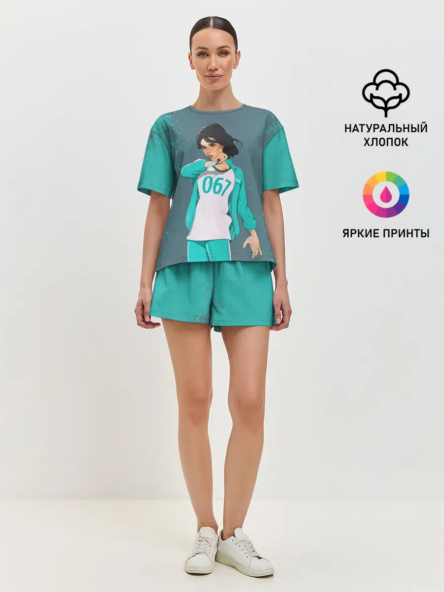 Женская пижама с шортами / 067 | Кан Сэ Бёк с ножом