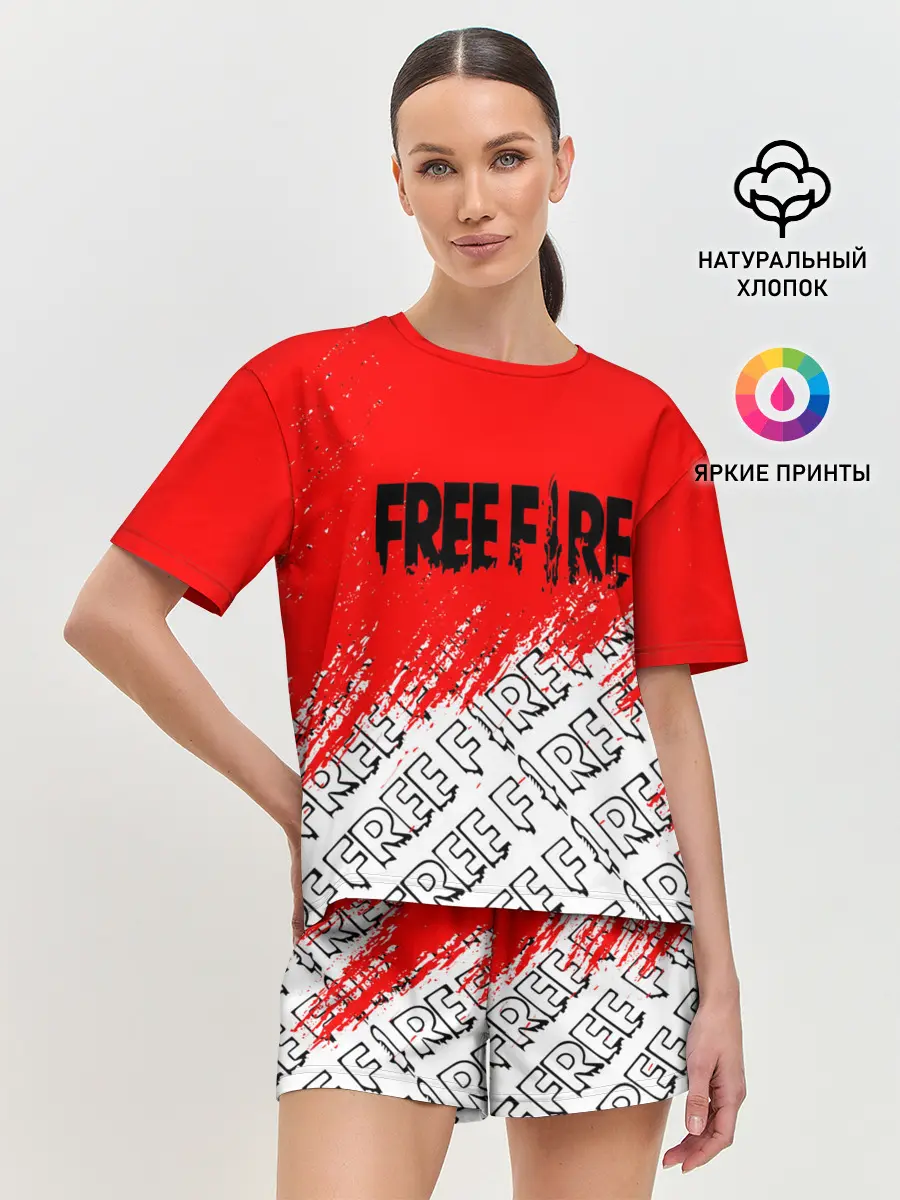 Женская пижама с шортами / фри фаер | День Booyah,