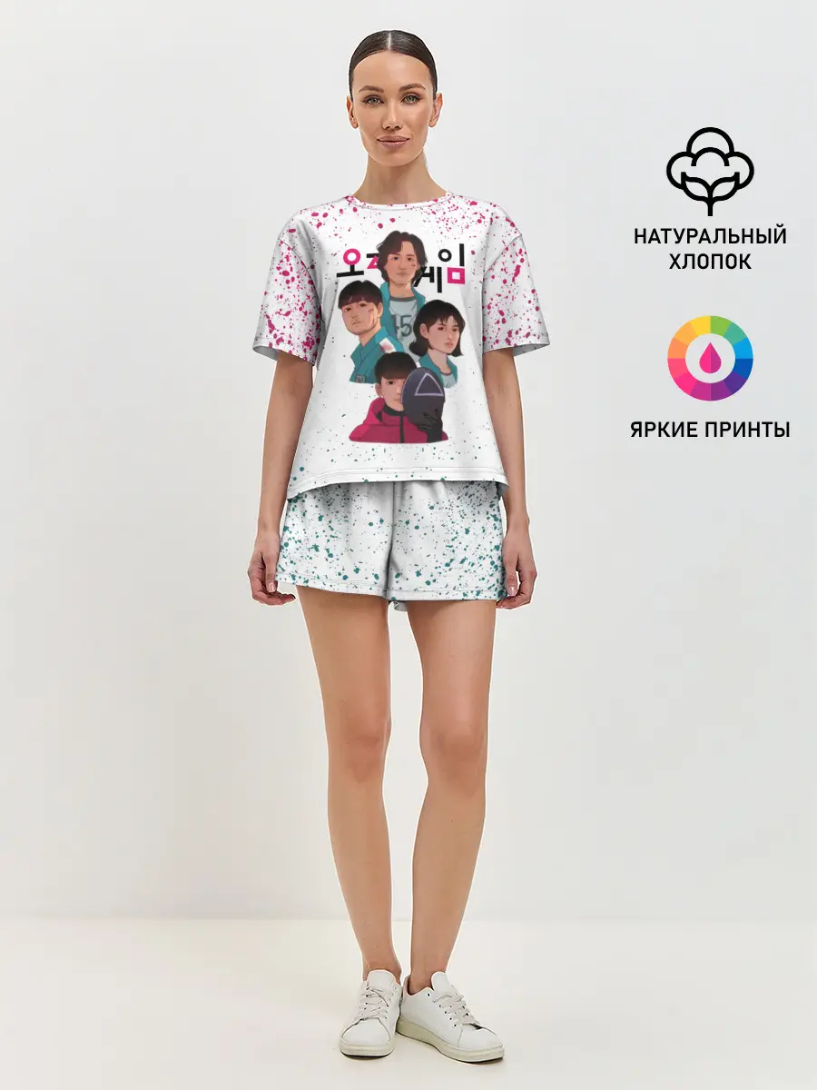 Женская пижама с шортами / 067 | 218 | 456 | Коп