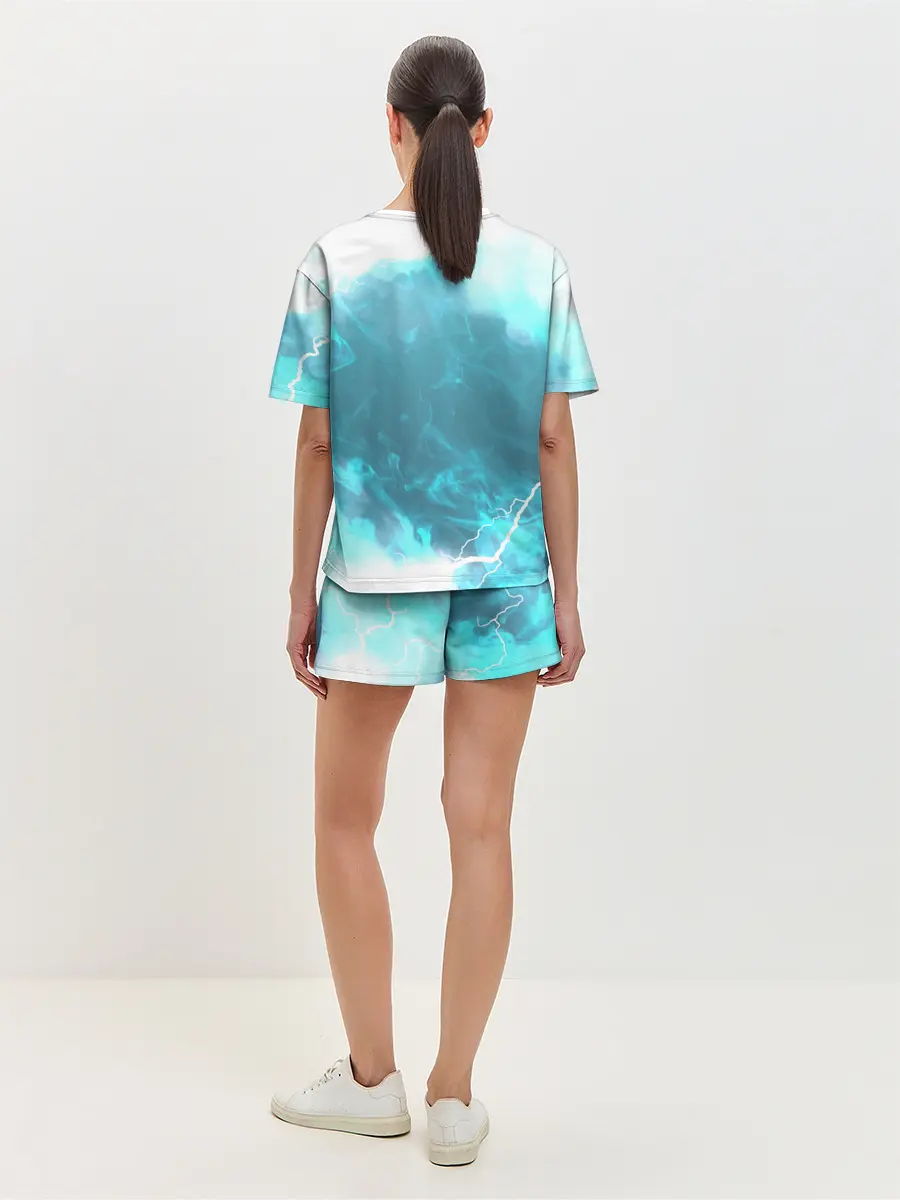 Женская пижама с шортами / ОХРАНА НА ЧЕКУ | ТРЕУГОЛЬНИК