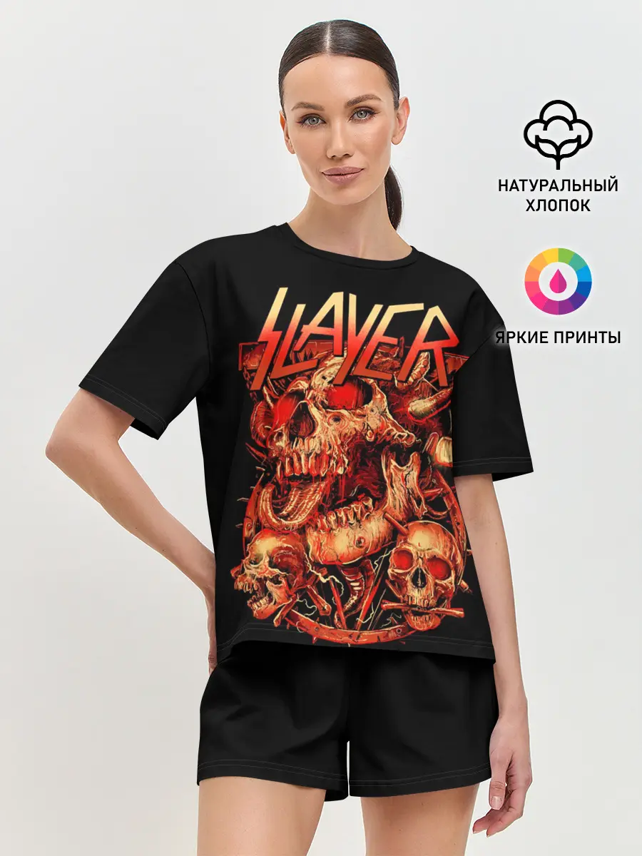 Женская пижама с шортами / Slayer, Reign in Blood