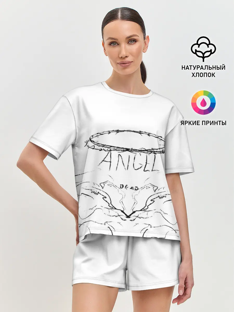 Женская пижама с шортами / Angel of dead