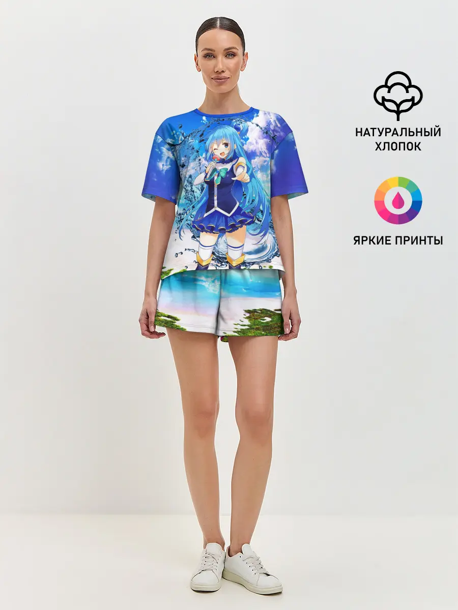 Женская пижама с шортами / AquаKaraoke