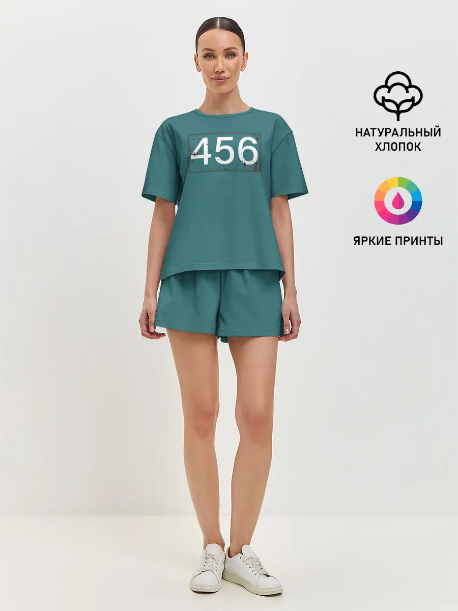 Женская пижама с шортами / Игрок в кальмара 456.