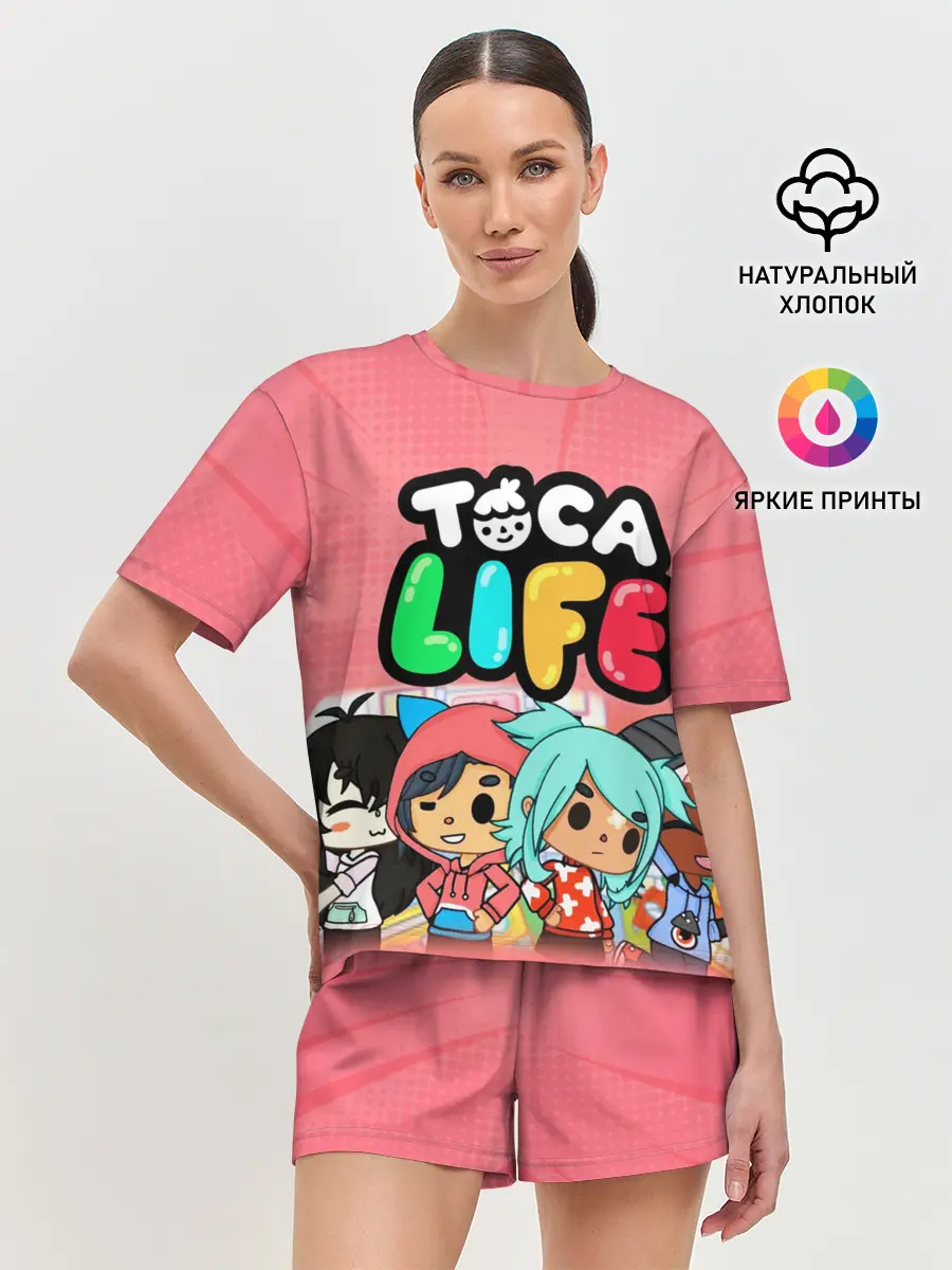 Женская пижама с шортами / Toca Boca | Тока бока персонажи игры