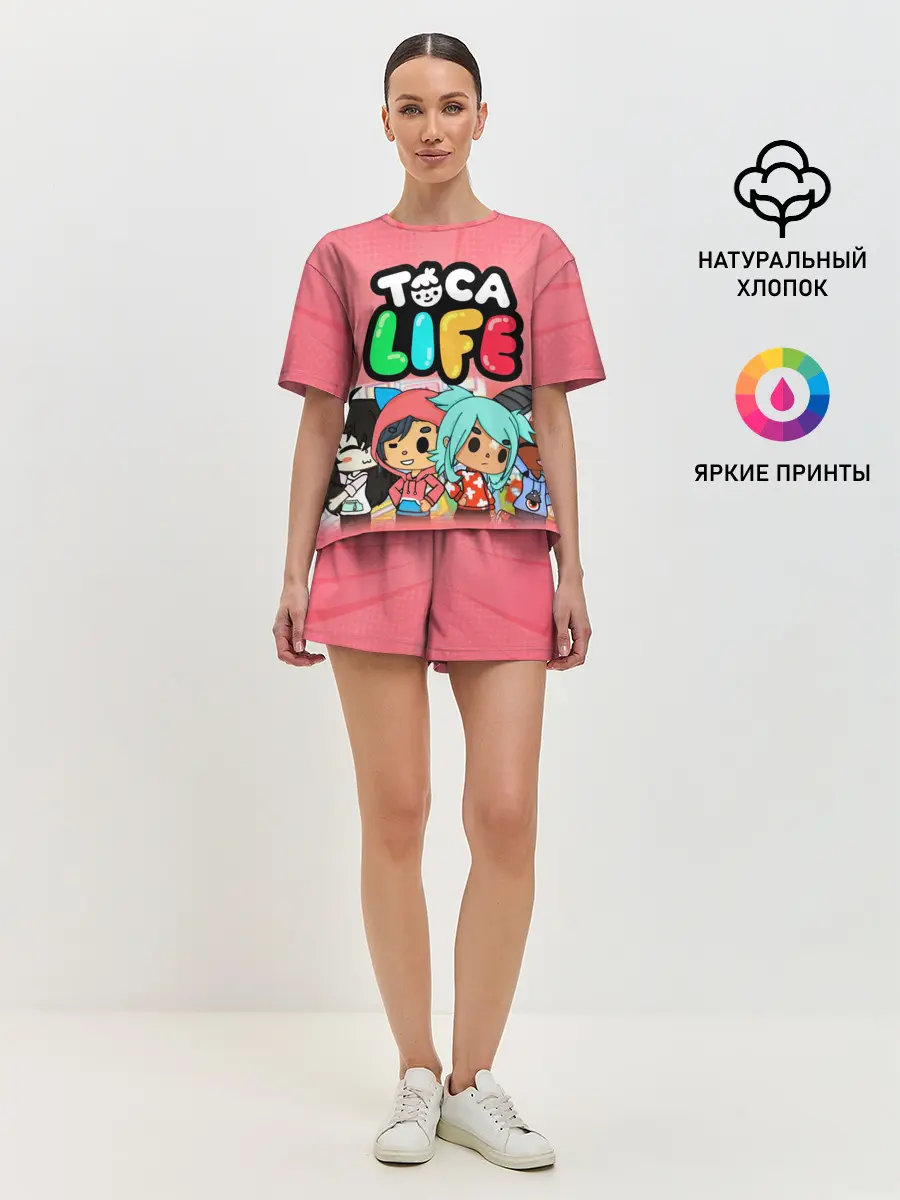 Женская пижама с шортами / Toca Boca | Тока бока персонажи игры
