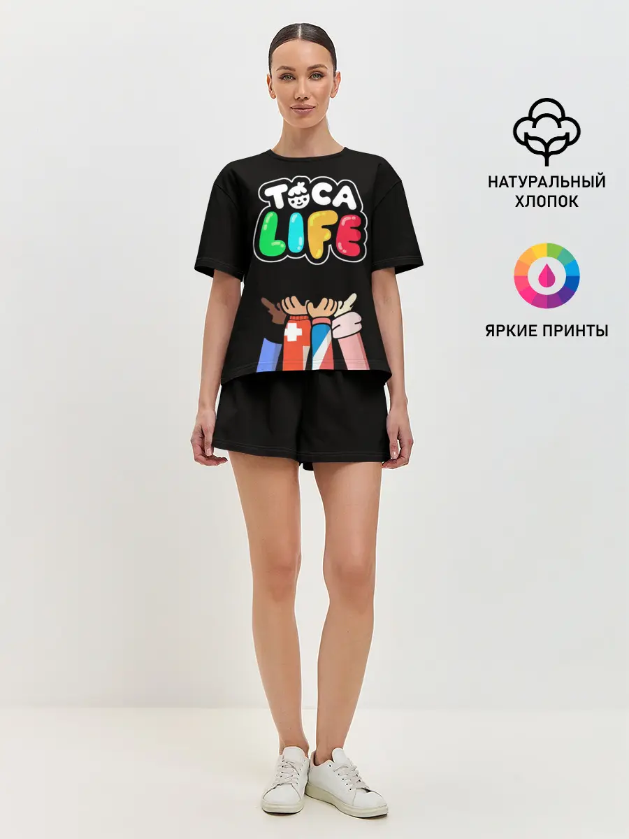 Женская пижама с шортами / Toca Boca | Тока бока ДРУЖБА