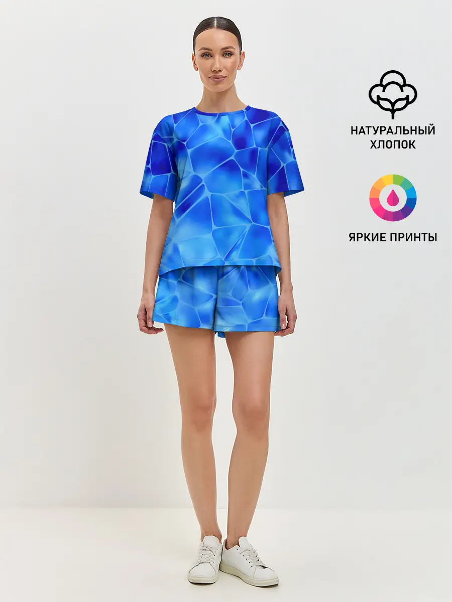 Женская пижама с шортами / Ice Under Water