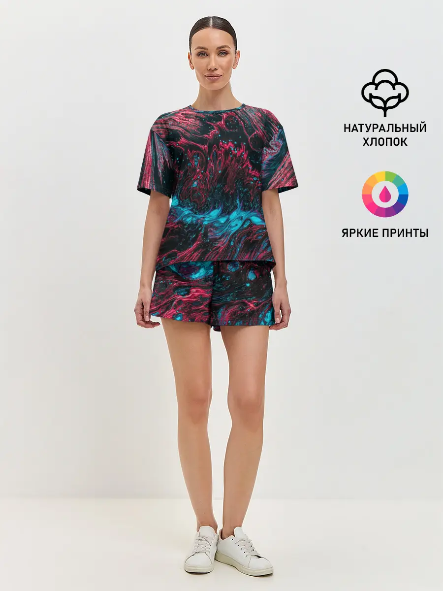 Женская пижама с шортами / Смешение