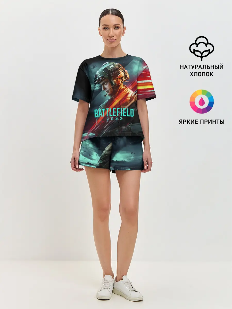 Женская пижама с шортами / Battlefield 2042 game art