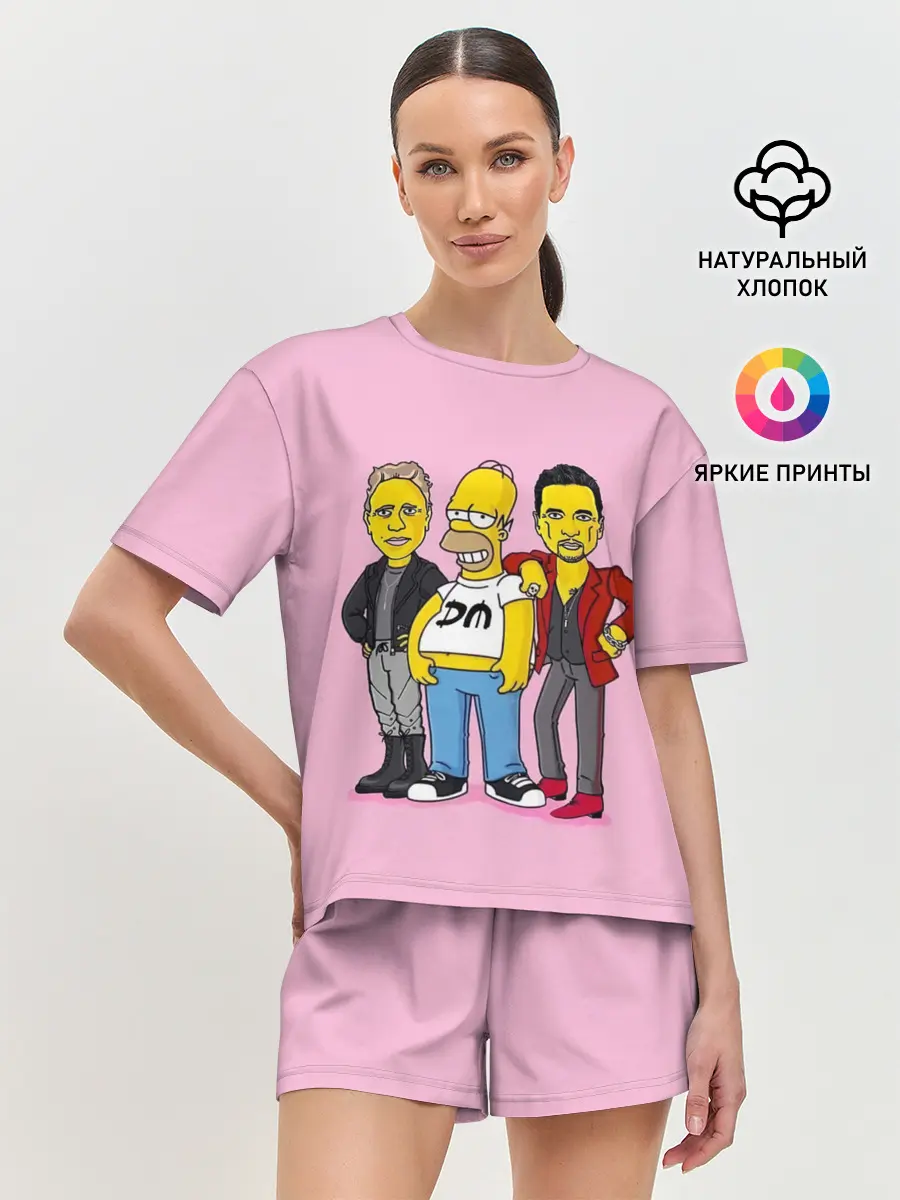 Женская пижама с шортами / ДМ и Гомер