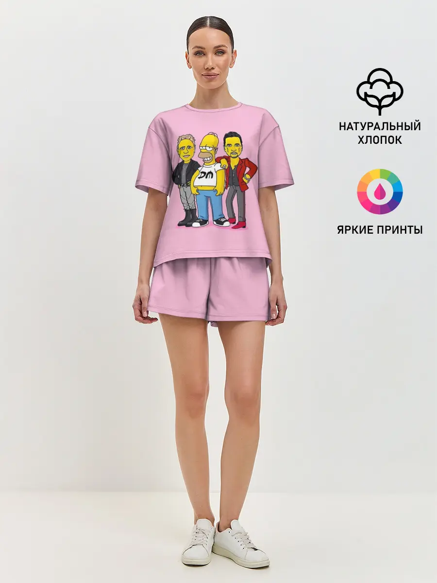Женская пижама с шортами / ДМ и Гомер