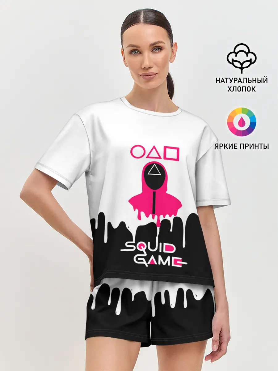 Женская пижама с шортами / Игра в кальмара