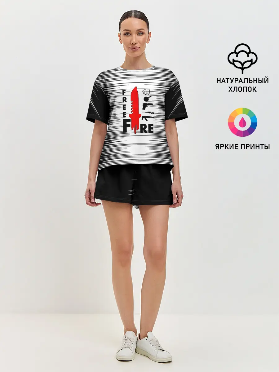 Женская пижама с шортами / Free Fire Фри Фаер,
