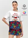 Женская пижама с шортами / Merry Christmas