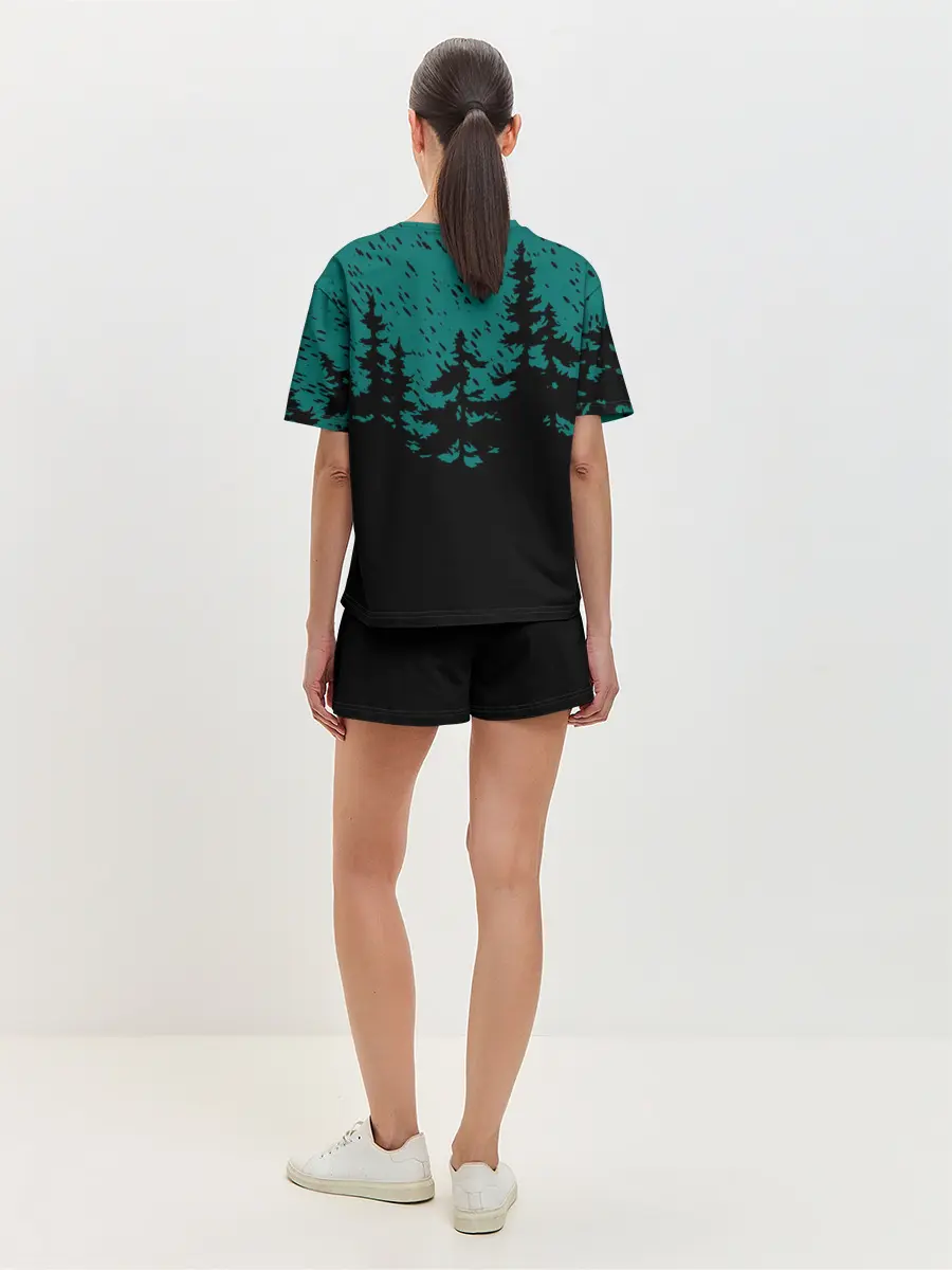 Женская пижама с шортами / Бесячья ёлка