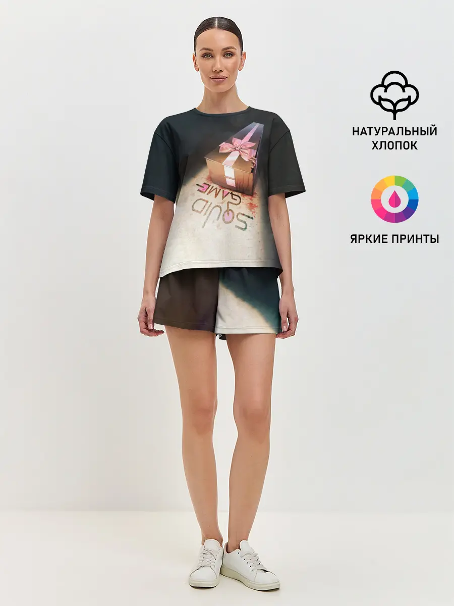 Женская пижама с шортами / ИГРА В КАЛЬМАРА ГРОБ | SQUID GAME