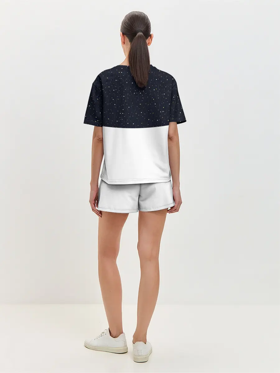 Женская пижама с шортами / Новогодний Оленёнок Рудольф