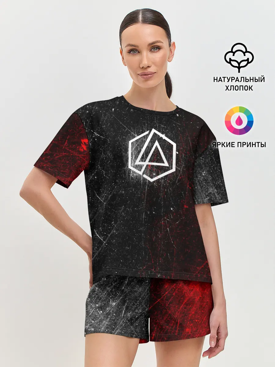 Женская пижама с шортами / Linkin Park Logo | Линкин Парк