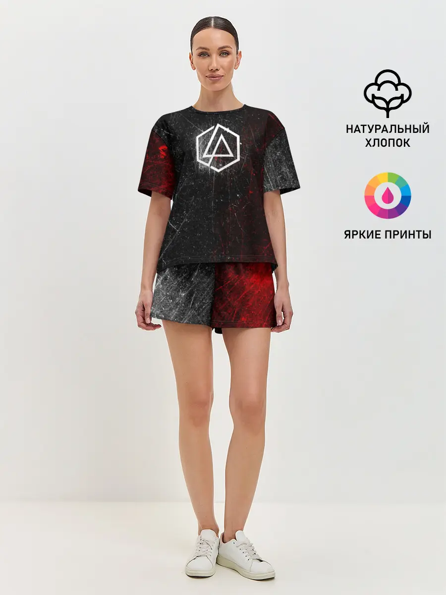 Женская пижама с шортами / Linkin Park Logo | Линкин Парк