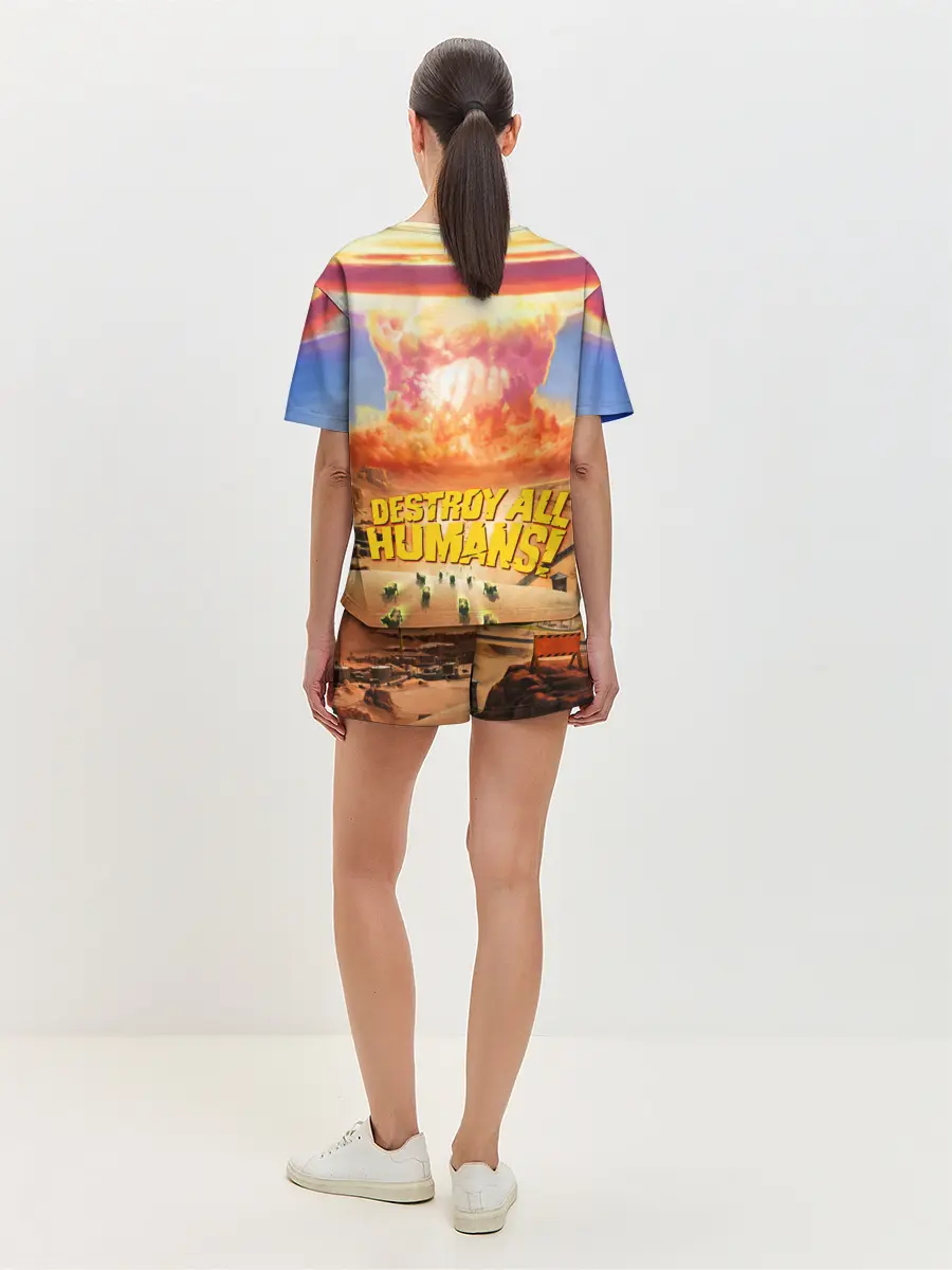Женская пижама с шортами / Destroy all Aliens