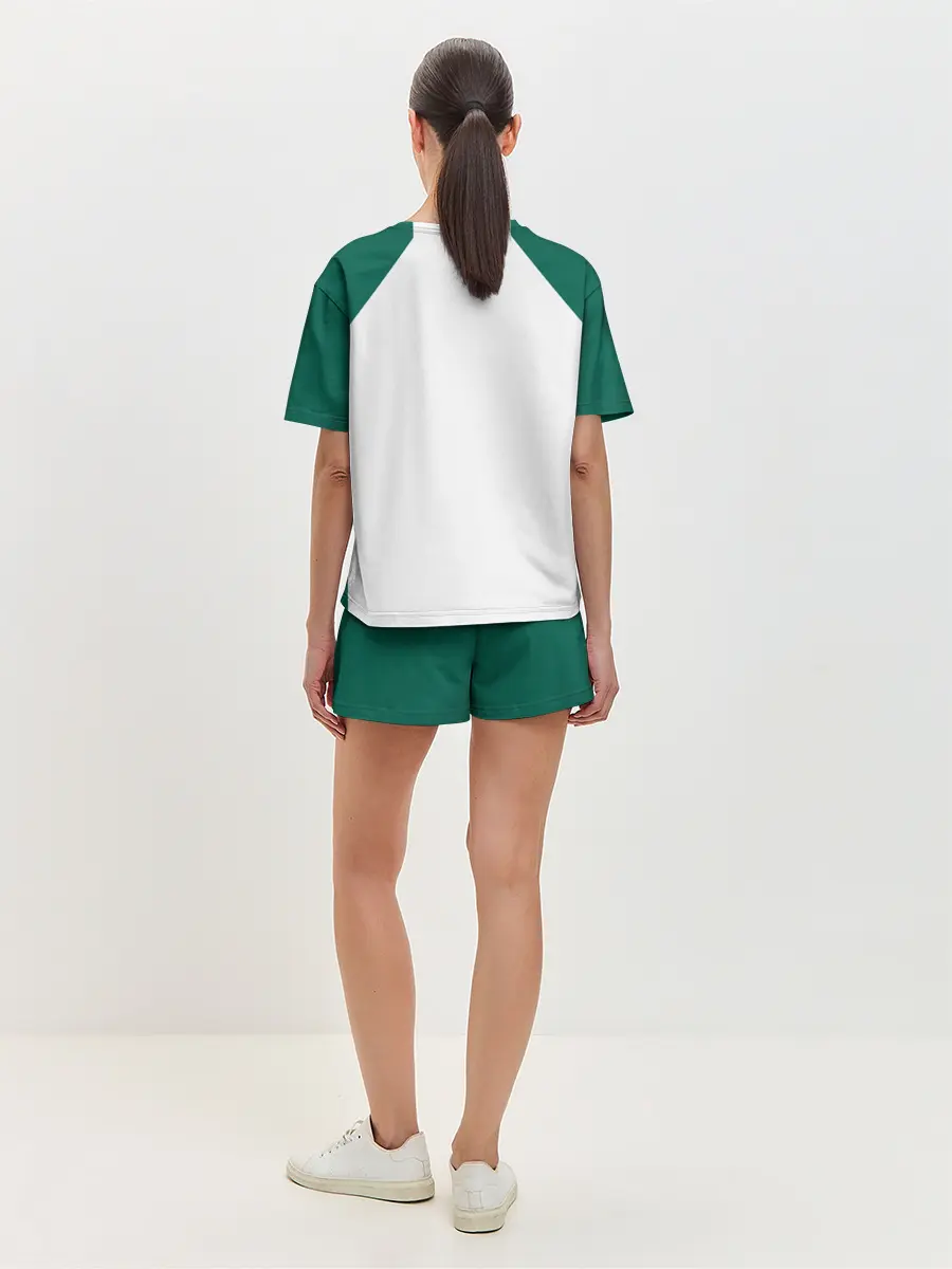 Женская пижама с шортами / Как в Игре в Кальмара. Футболка 456 игрока