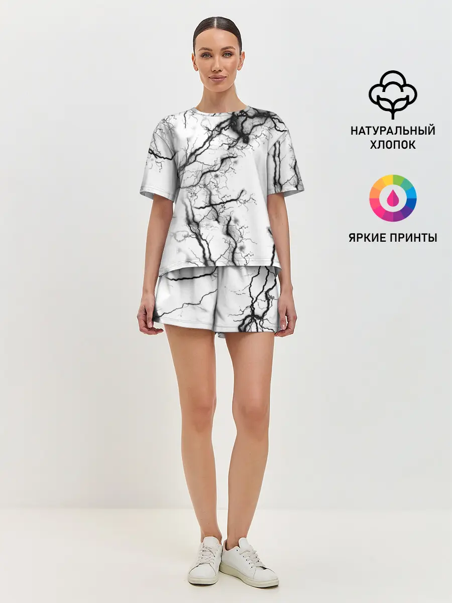 Женская пижама с шортами / нейронные связи