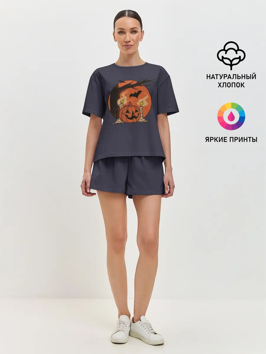 Женская пижама с шортами / Night of Fear. Mystic Sunset