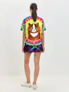 Женская пижама с шортами / Psychedelic Rainbow Cat