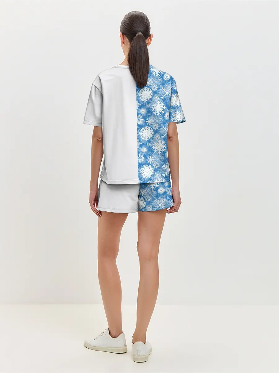 Женская пижама с шортами / Подарок от Санты